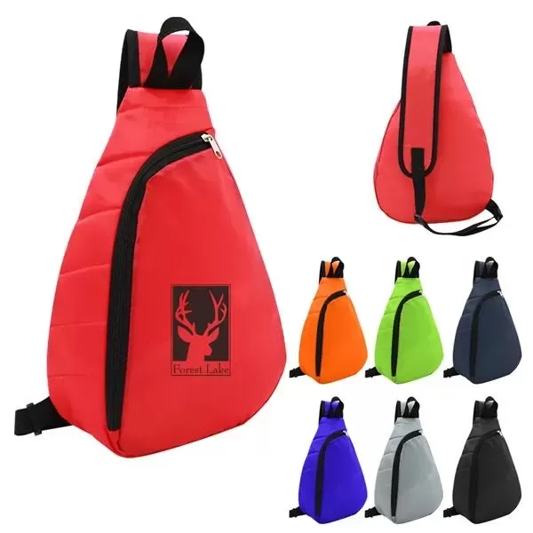 Puffy sling backpack for