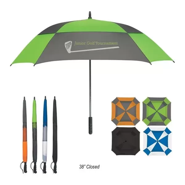 Square umbrella with a