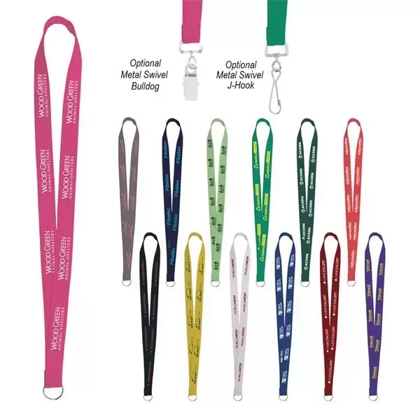 Polyester lanyard with screen