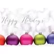 Colorful Ornaments holiday greeting