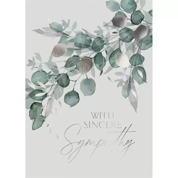 Sterling Sympathy card features