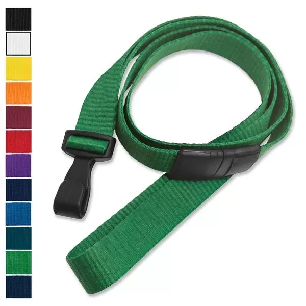 Blank flat polyester lanyards