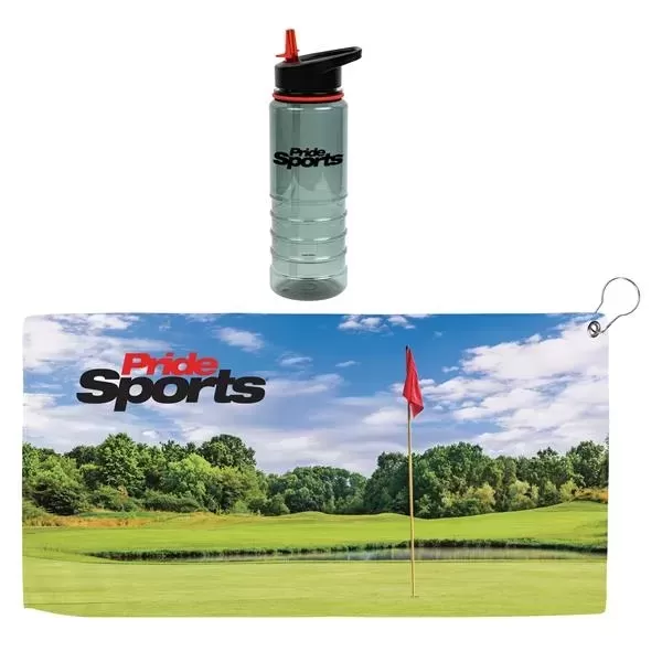 Sports bottle with golf