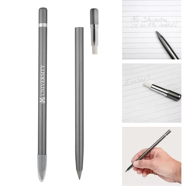 Metal alloy inkless pen