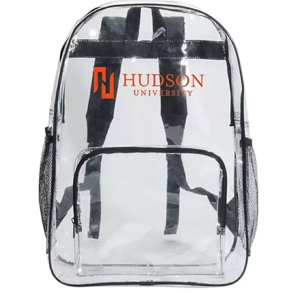 Clear Backpack with meshed