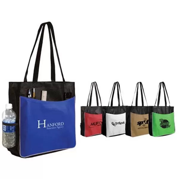 Non-woven business tote bag.