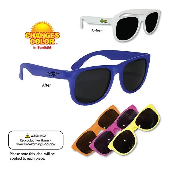 Color changing sunglasses. 