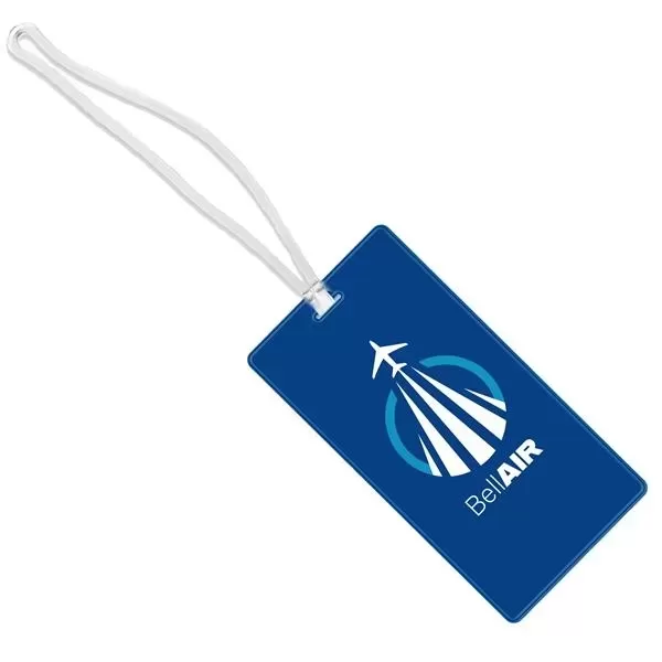 Reflective luggage tag measuring