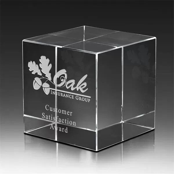 Optical crystal cube award