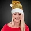 Gold Santa Claus cap