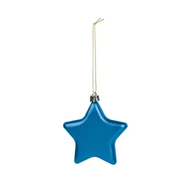 Shatter-resistant, star-shaped ornament with