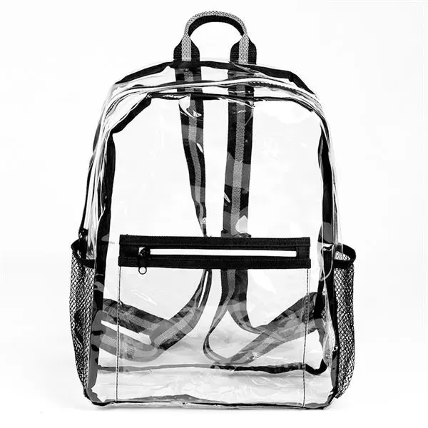 Clear backpack. Material: 25C