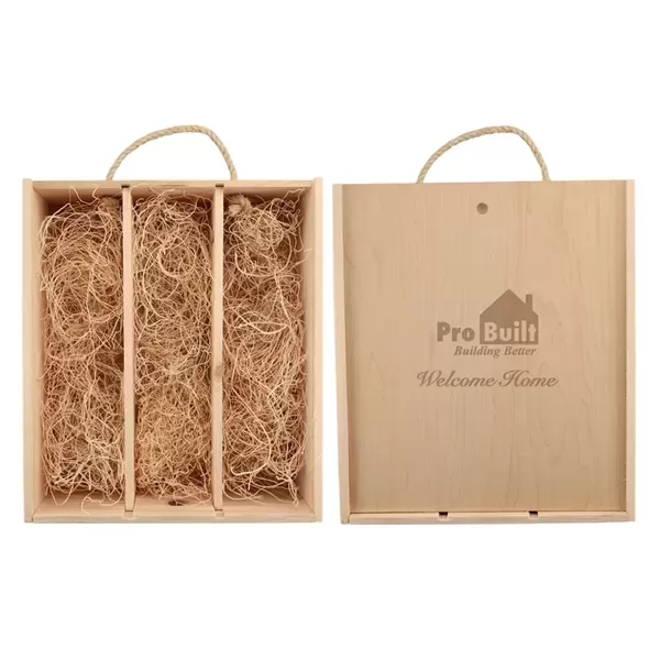 Wooden wine gift box
