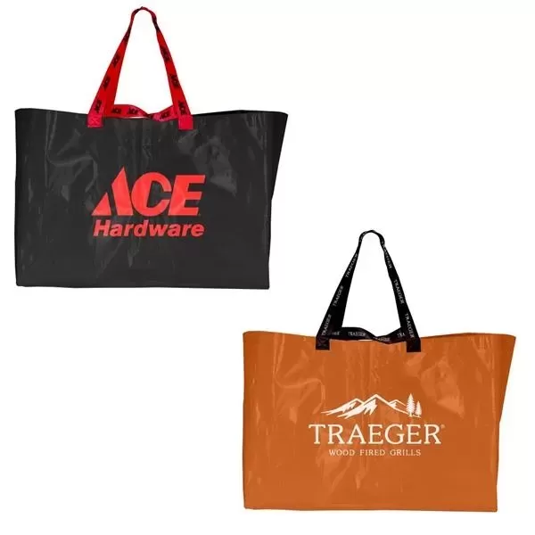 Laminated tote bag with