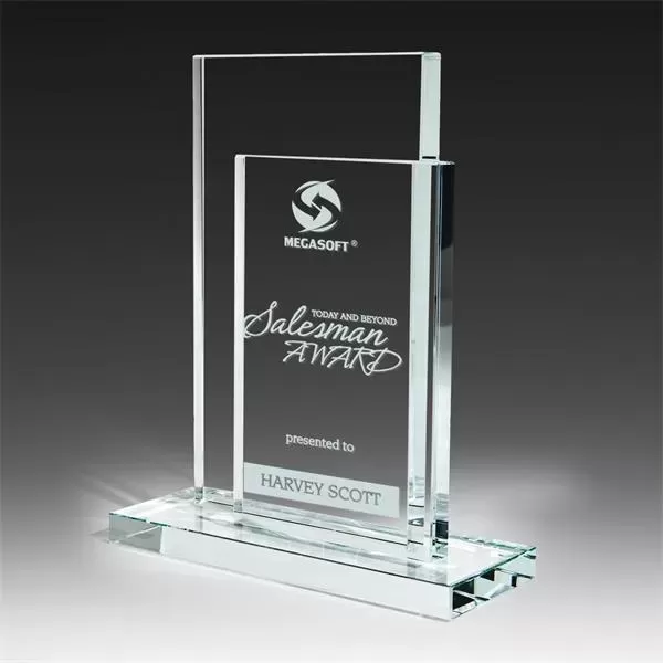 Clear Glass award with