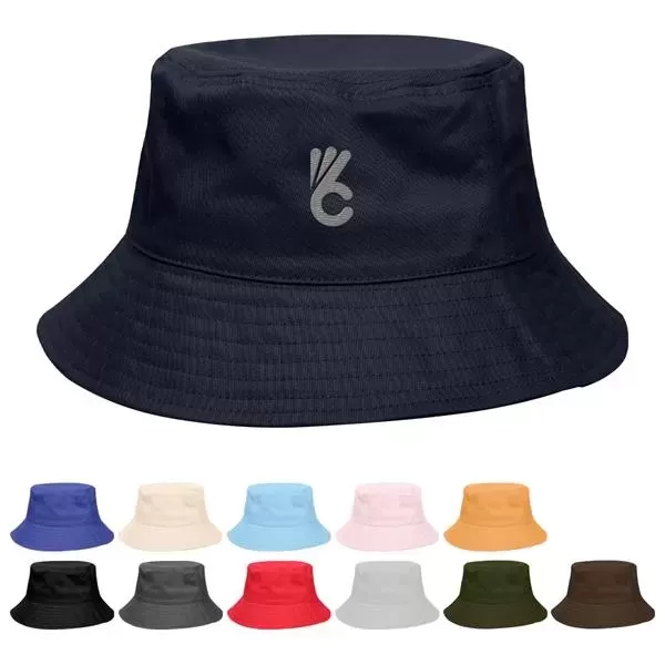 Bucket hat made of