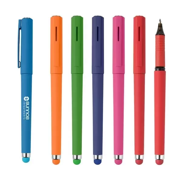 Smooth rubberized pen with