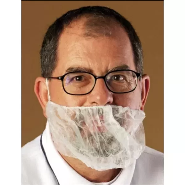 Disposable beard covering with