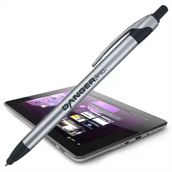 Silver stylus pen with