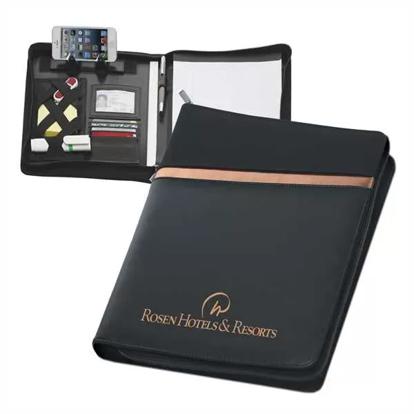 Zipper Padfolio features both