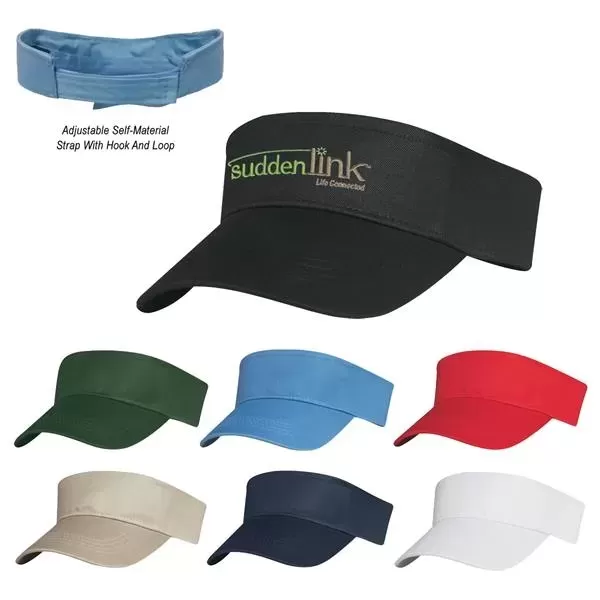 Cotton Twill Visor. 