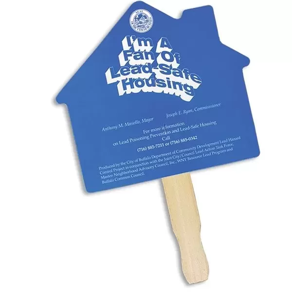 House Shape Hand Fan