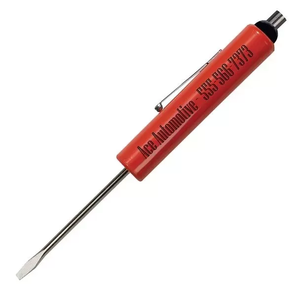 Pocket screwdriver with 1/8
