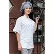 White short-sleeved chef coat
