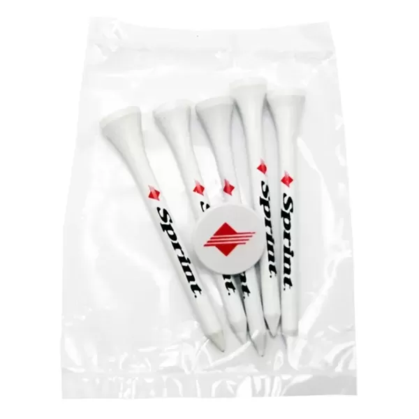 Golf tee poly packet