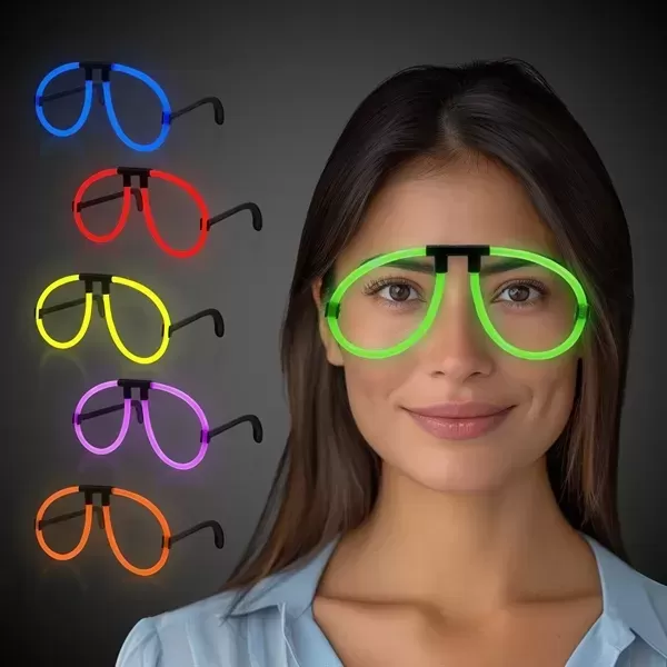 Neon Glow Eye Glasses