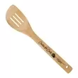 Bamboo slotted spatula with