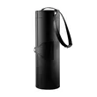 Black Cylinder Faux Leather