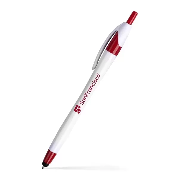 Retractable ballpoint pen stylus