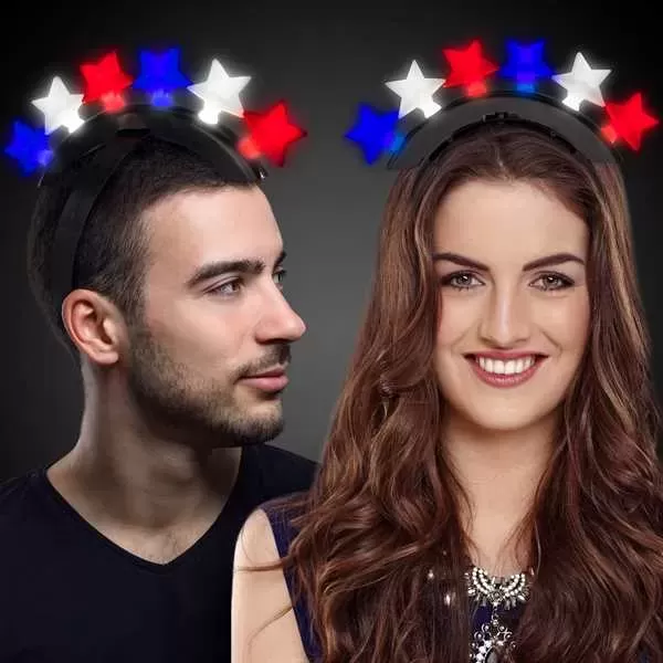 Patriotic stars headband with