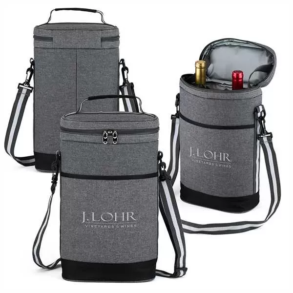 Wine bottle cooler bag