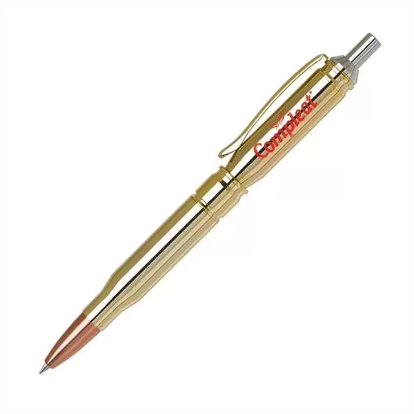 Solid brass construction ballpoint