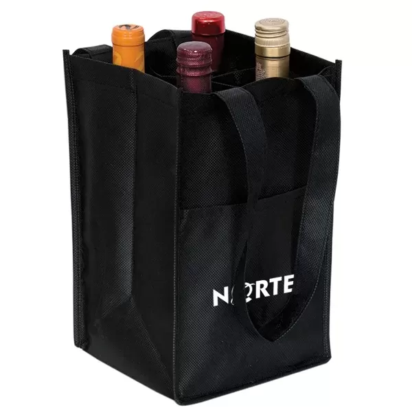 Non-woven four bottle wine