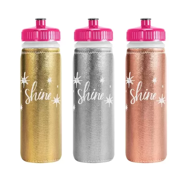 Metallic LDPE sports bottle