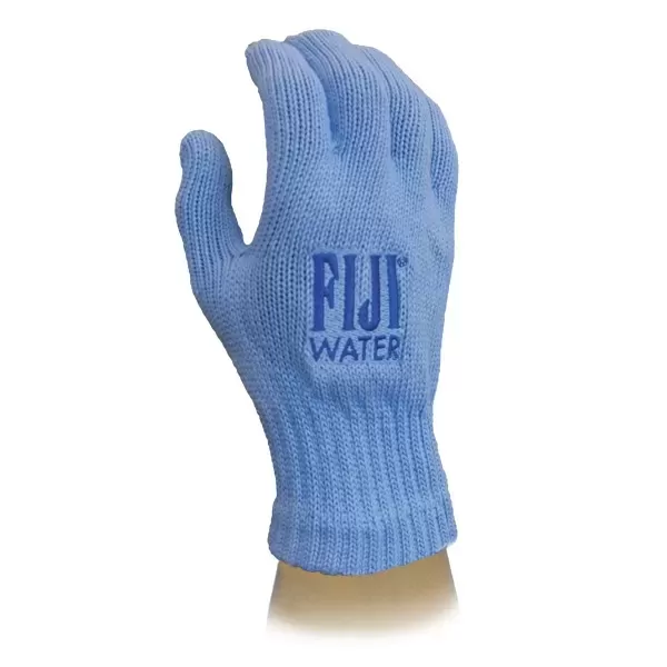 Knit gloves with a