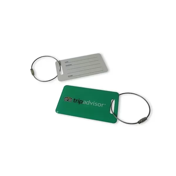 Domed Luggage Tag. 