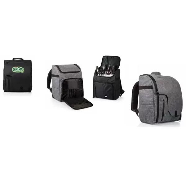 Insulated backpack cooler with