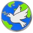Peace Dove Hard Enamel