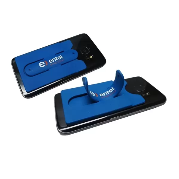 Silicone cellphone card holder