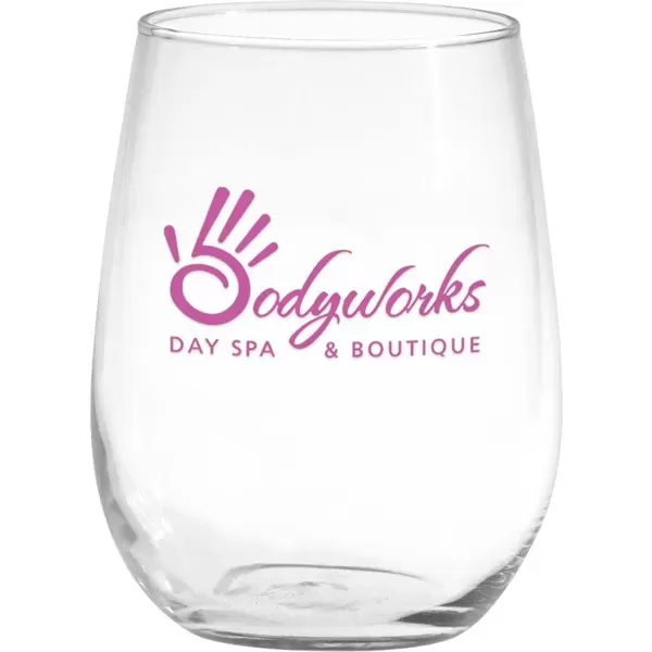 17 oz. clear stemless
