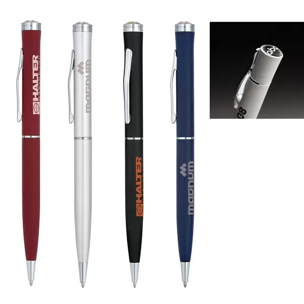 Metal twist-action pen available