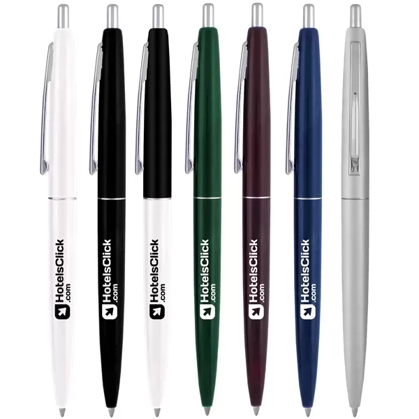 Solid color plastic pen