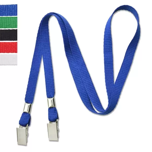 Open-ended, event-style lanyards feature