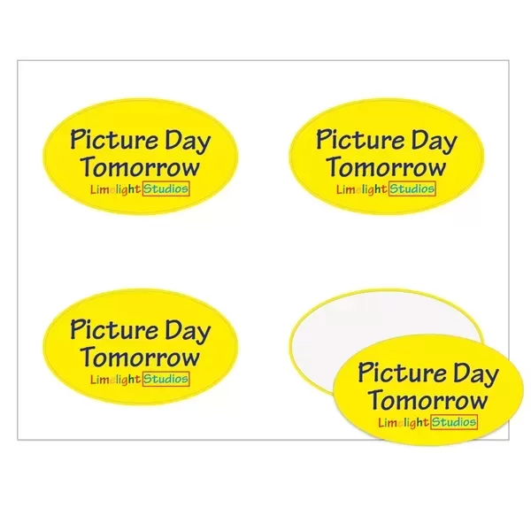 Full color oval labels