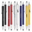 Multi-functional twist-action pen with