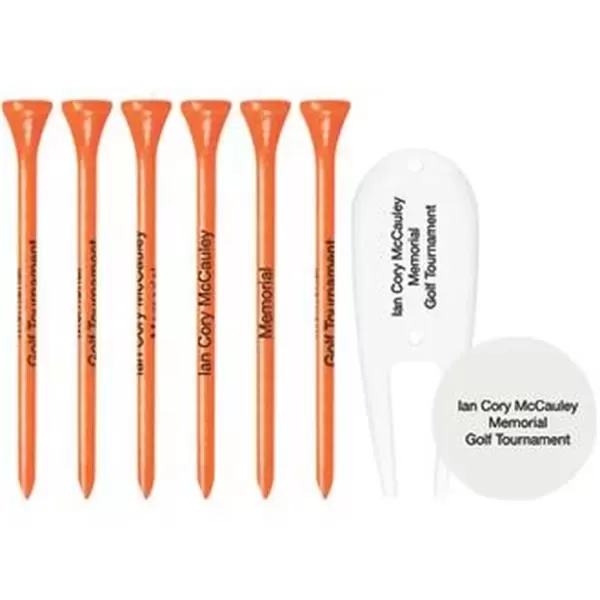 Packaged golf set with